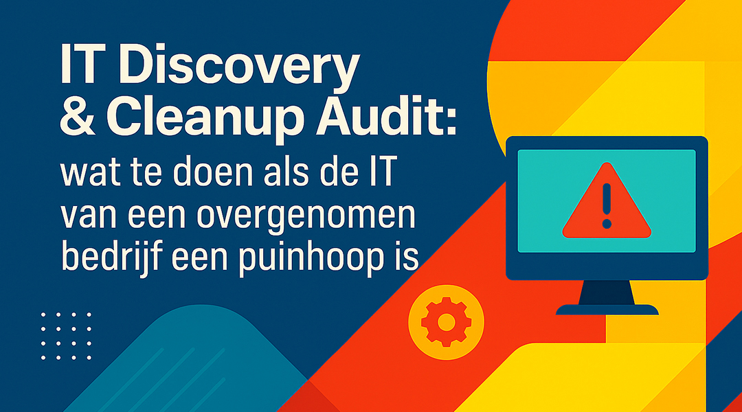 IT Discovery & Cleanup audit: wat te doen als de IT van een overgenomen bedrijf een puinhoop is