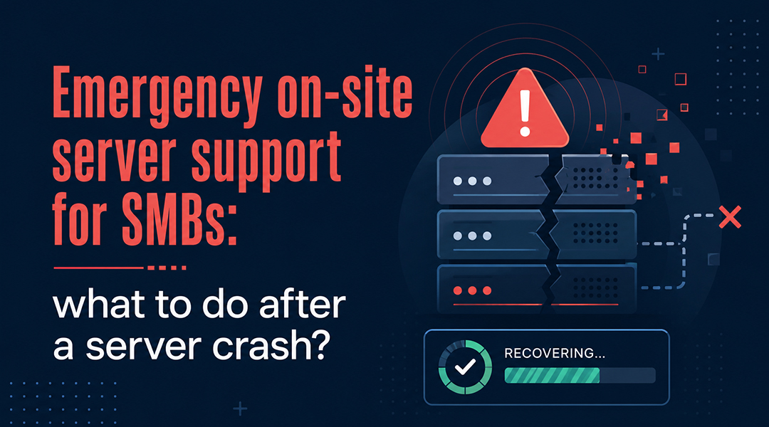 Emergency on-site server support for SMBs: what to do after a server crash
