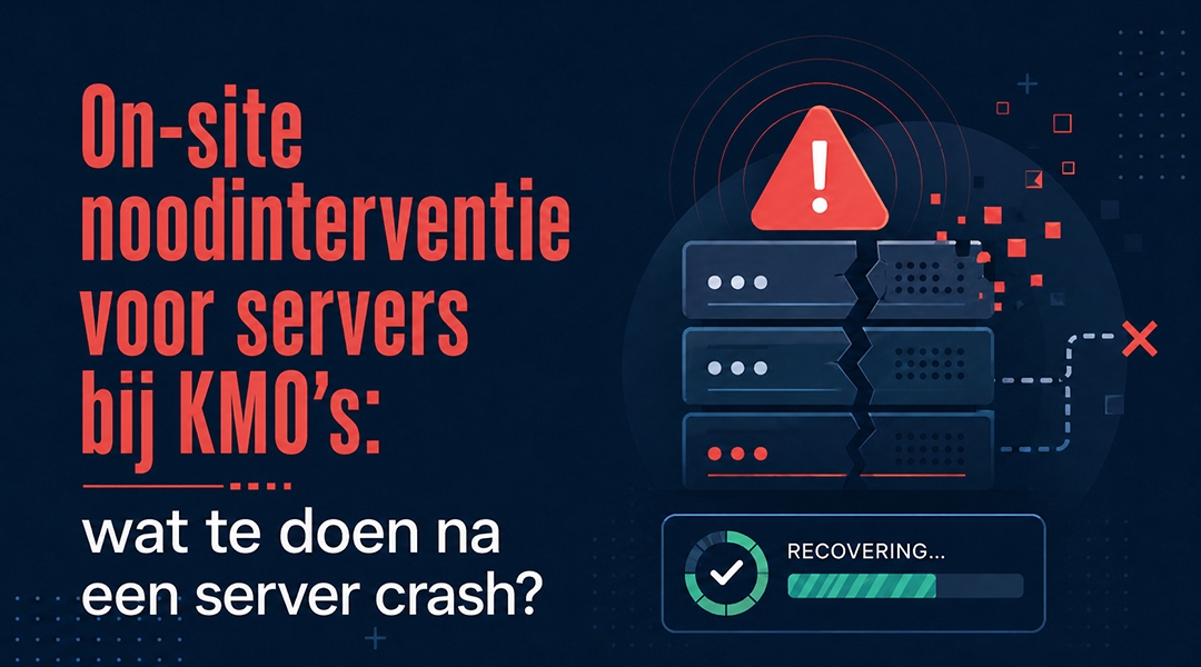 On-site noodinterventie voor servers bij KMO’s: wat te doen na een server crash?